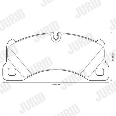 set placute frana,frana disc JURID White Low Dust 573329JC