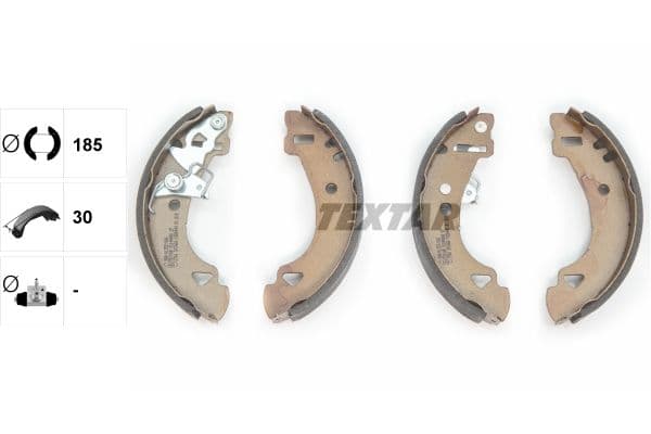 Set saboti frana TEXTAR 91048400