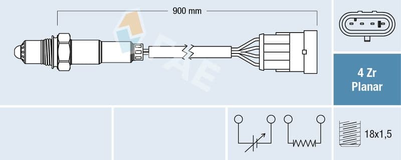 Sonda Lambda FAE 77362