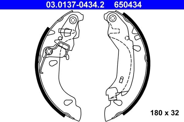 Set saboti frana ATE 03.0137-0434.2