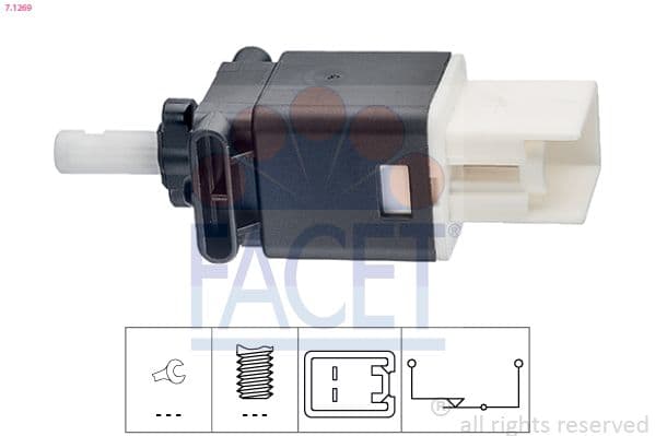 Comutator lumini frana FACET Made in Italy - OE Equivalent 7.1269