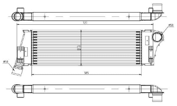 Intercooler, compresor MTR 13054797