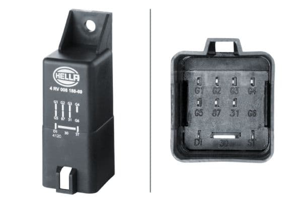 unitate de control,bujii incandescente HELLA 4RV 008 188-691