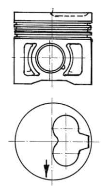 Piston KOLBENSCHMIDT 91386600
