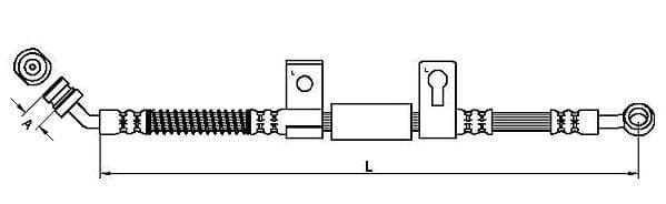 Furtun frana METZGER AUTOTEILE 4110827