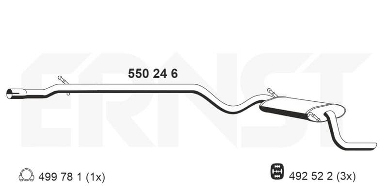 Toba esapament finala ERNST 550246