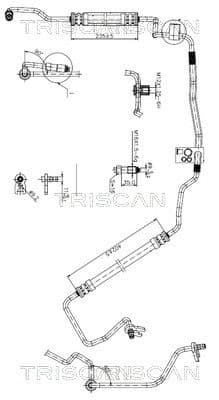 Furtun hidraulic, sistem de directie TRISCAN 8516 28009