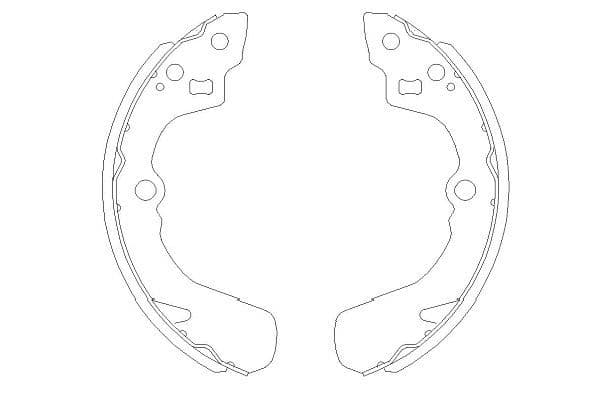 Set saboti frana KAVO PARTS KBS-8905