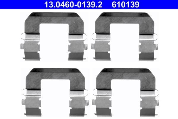 Set accesorii, placute frana ATE 13.0460-0139.2