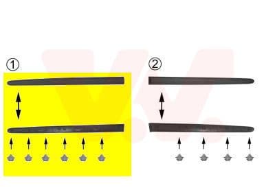 Elemente decorative/protectie, portiera VAN WEZEL 4028424