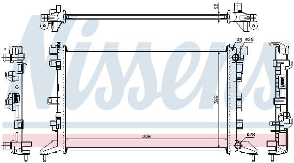 Radiator, racire motor NISSENS 637602
