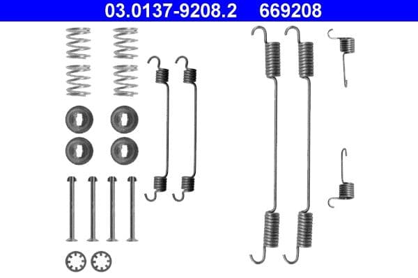 Set accesorii, sabot de frana ATE 03.0137-9208.2