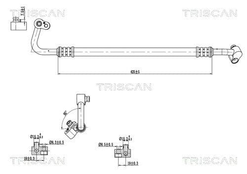 conducta presiune variabila,aer conditionat TRISCAN 9010 29128