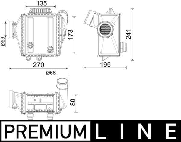 Intercooler, compresor MAHLE BEHR *** PREMIUM LINE *** CI 639 000P