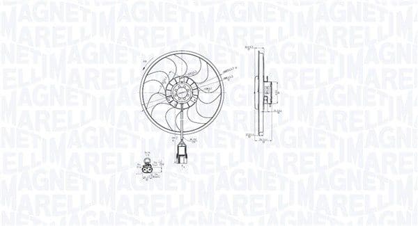 Ventilator, radiator MAGNETI MARELLI 069422861010