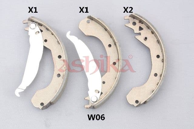 Set saboti frana ASHIKA 55-0W-W06