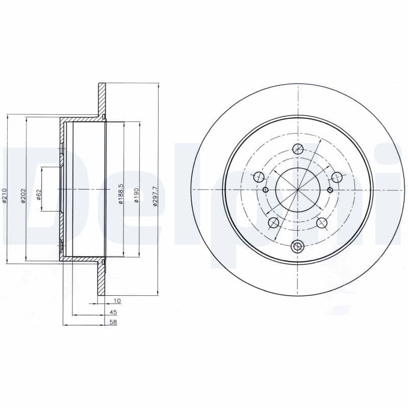 Disc frana DELPHI BG4237