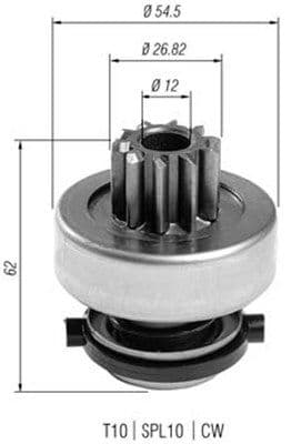 Pinion electromotor MAGNETI MARELLI 940113020398
