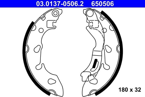 Set saboti frana ATE 03.0137-0506.2