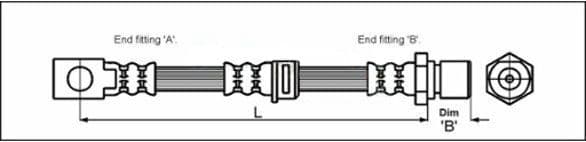 Furtun frana METZGER AUTOTEILE 4111758