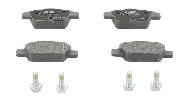 set placute frana,frana disc JURID 573105J