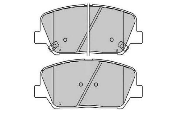 set placute frana,frana disc KAVO PARTS KBP-3060