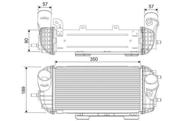 Intercooler, compresor VALEO 818538