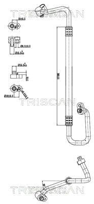 conducta presiune variabila,aer conditionat TRISCAN 9010 29025