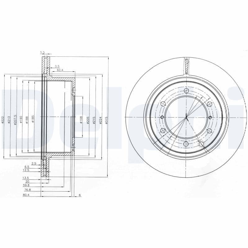 Disc frana DELPHI BG4014