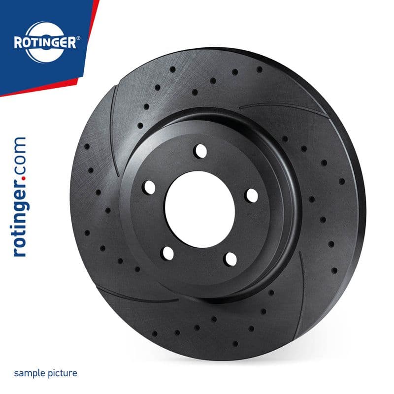 Disc frana ROTINGER GRAPHITE DRILLED & SLOTTED PLUS RT 12036-GL T5