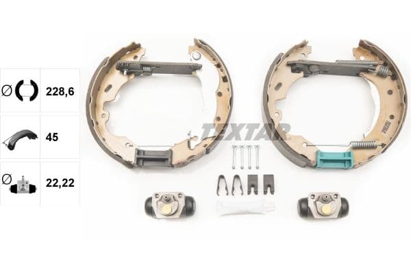 Set saboti frana TEXTAR 84049401