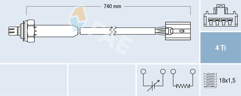 Sonda Lambda FAE 77189