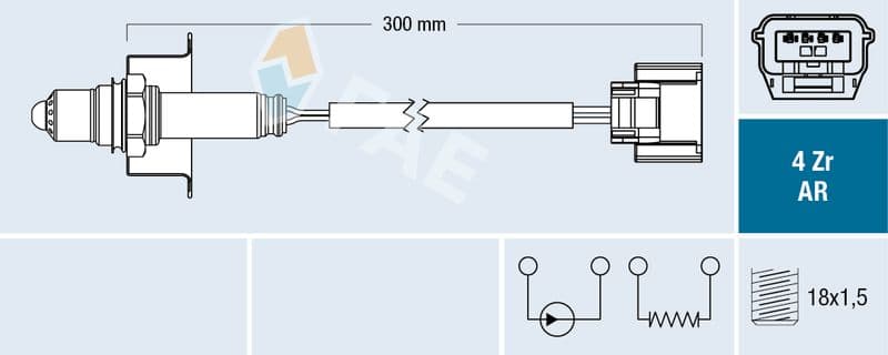 Sonda Lambda FAE 75642