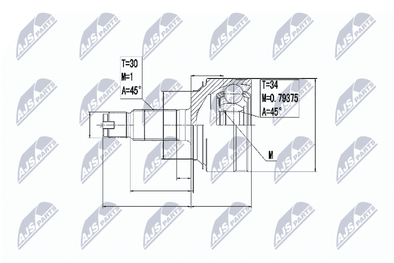 Set articulatie, planetara NTY NPZ-HD-061