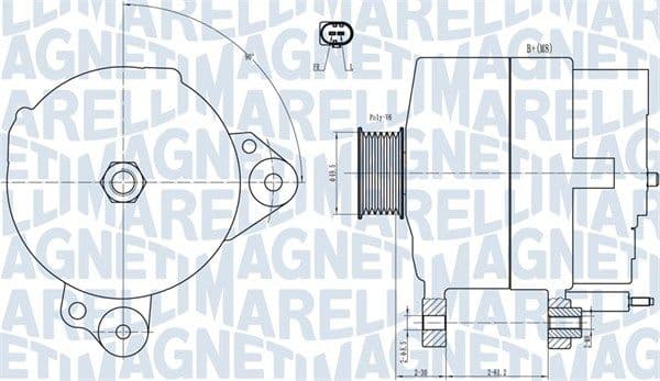 Generator / Alternator MAGNETI MARELLI 063731817010