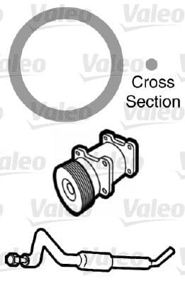 garnitura,conducta lichid de racire VALEO 509743
