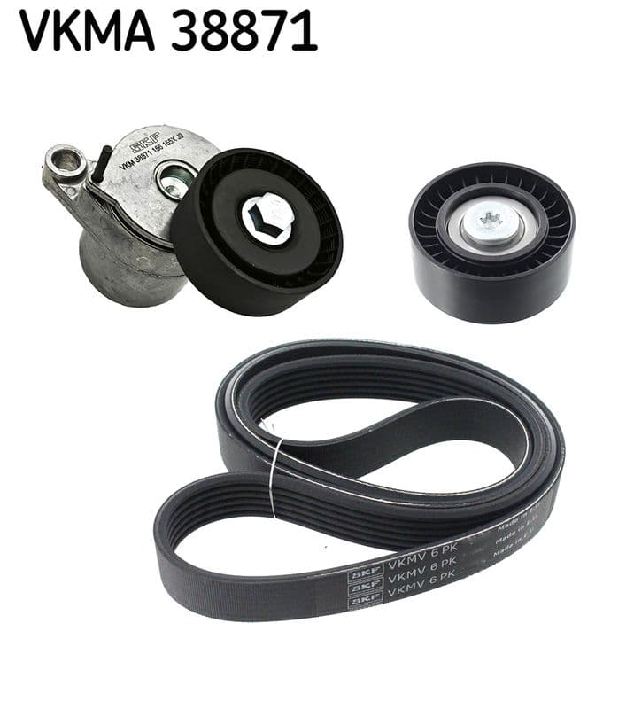 Set curea transmisie cu caneluri SKF VKMA 38871