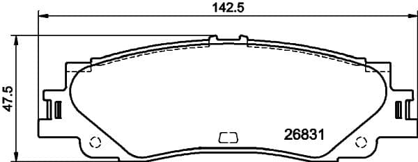set placute frana,frana disc TEXTAR 2683101