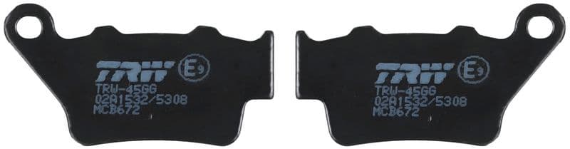 set placute frana,frana disc TRW Organic Allround MCB672