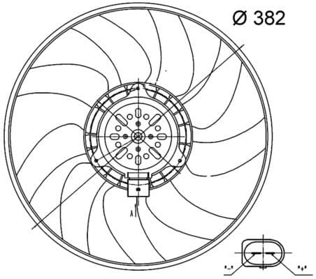 Ventilator, radiator MAHLE BEHR CFF 32 000S