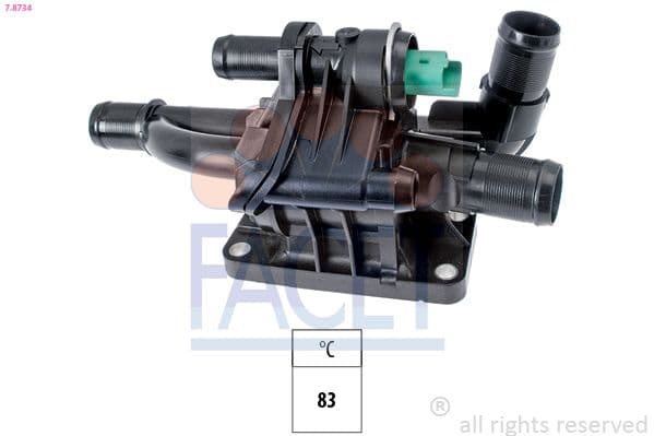 termostat,lichid racire FACET Made in Italy - OE Equivalent 7.8734