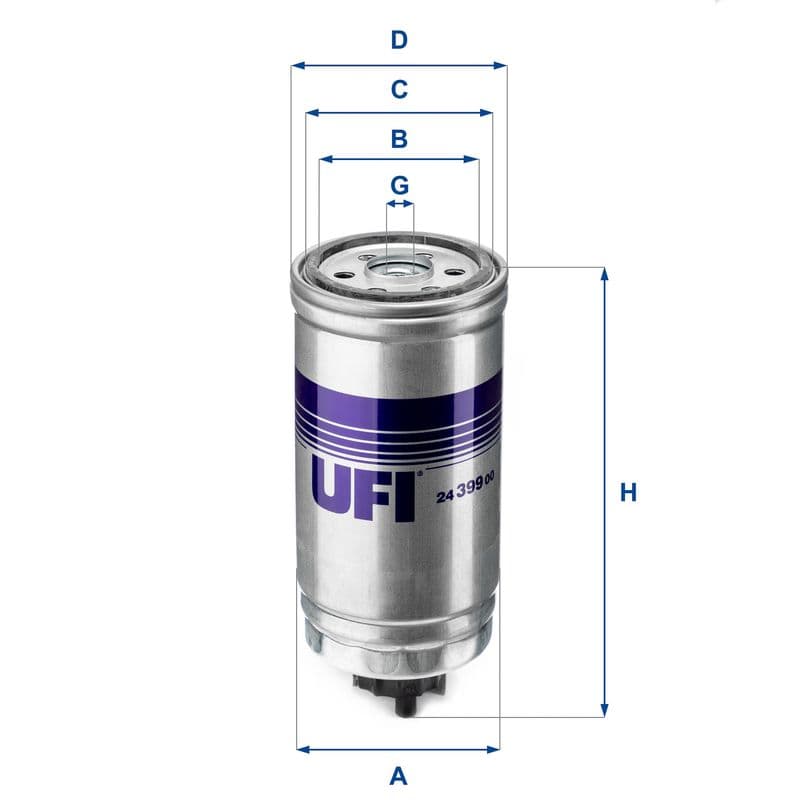 filtru combustibil UFI 24.399.00