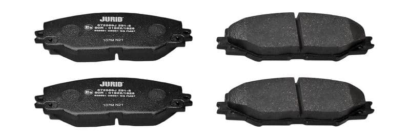 set placute frana,frana disc JURID 572569J