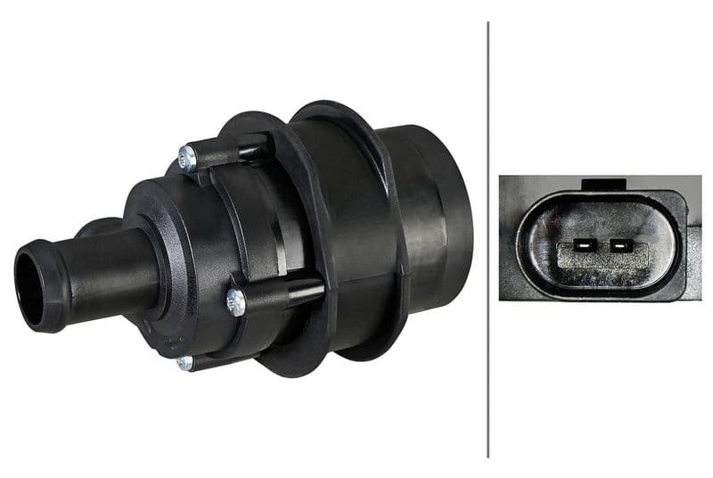 Pompă de apă suplimentară (circuitul apei de răcire) HELLA 8TW 358 304-611