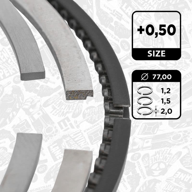 Set segmenti piston ET ENGINETEAM R1009650