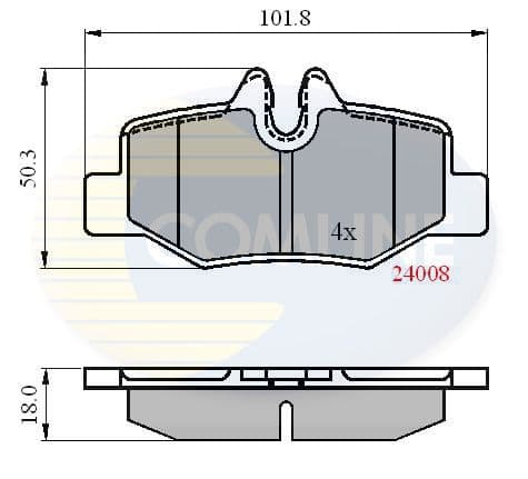 set placute frana,frana disc COMLINE CBP01306
