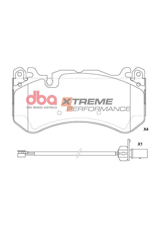 set placute frana,frana disc DBA DB2387XP