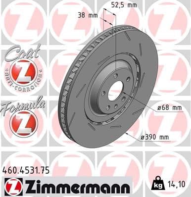 Disc frana ZIMMERMANN FORMULA Z 460.4531.75