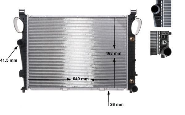 Radiator, racire motor MAHLE BEHR CR 304 000S