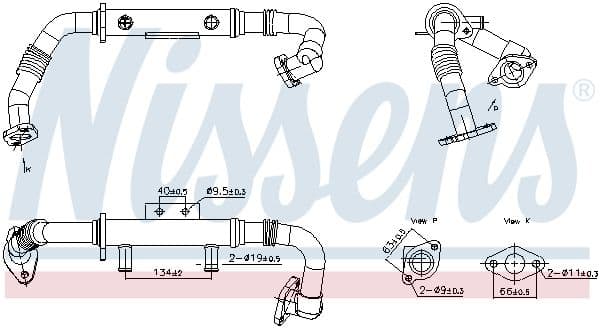 Radiator, recirculare gaze de esapament NISSENS 989428